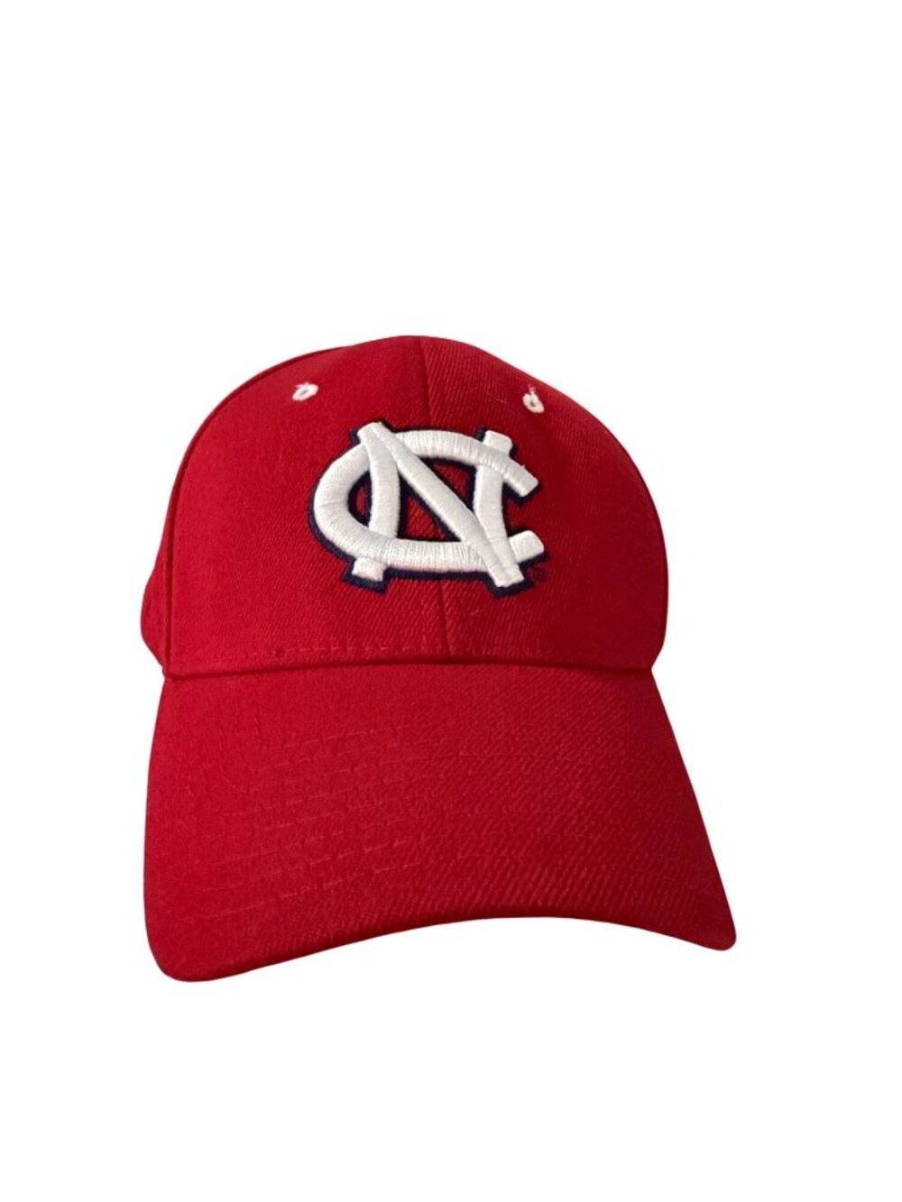North Carolina Tar Heels Zephyr Fitted Baseball Cap Red White Embroidered NCAA A